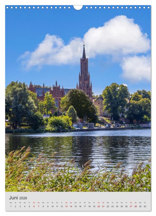 Produktbild: An den gro&szlig;en Seen der Mecklenburgischen Seenplatte (Wandkalender 2026 DIN A3 hoch), CALVENDO Monatskalender