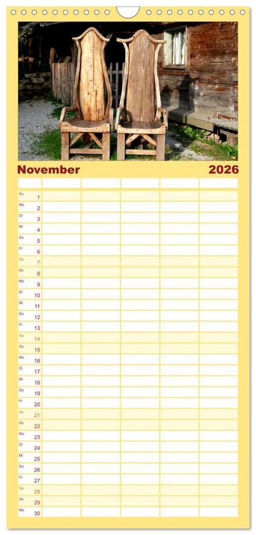 Produktbild: Familienplaner 2026 - LANDLEBEN mit 5 Spalten (Wandkalender, 21 x 45 cm) CALVENDO