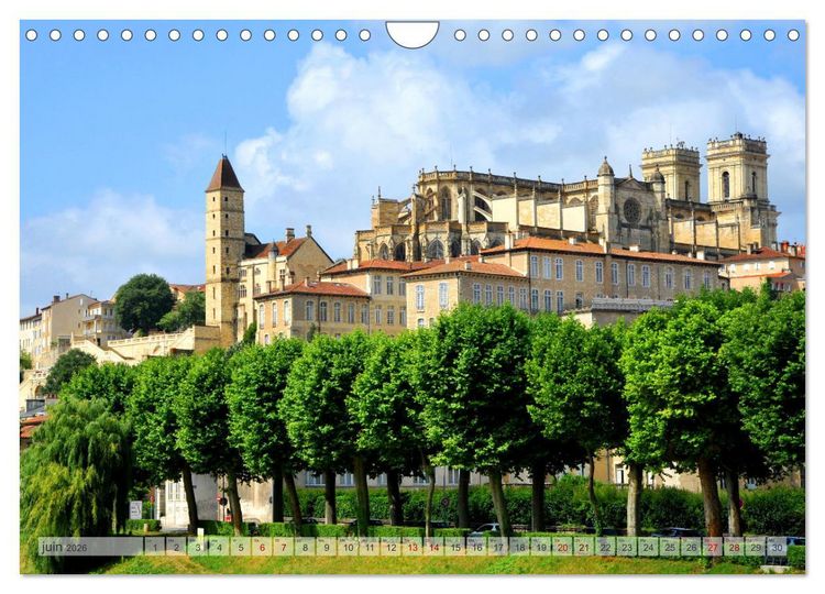 Produktbild: Villes d'Occitanie (Calendrier mural 2026 DIN A4 vertical), CALVENDO calendrier mensuel