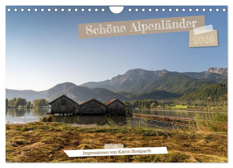 Produktbild: Sch&ouml;ne Alpenl&auml;nder (Wandkalender 2026 DIN A4 quer), CALVENDO Monatskalender