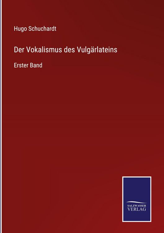 Produktbild: Der Vokalismus des Vulg&auml;rlateins