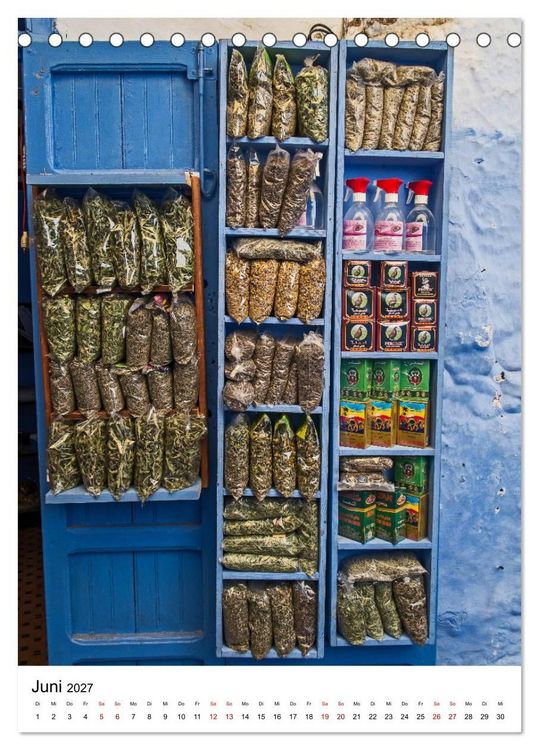 Produktbild: Marokko - Chefchaouen (Tischkalender 2027 DIN A5 hoch), CALVENDO Monatskalender