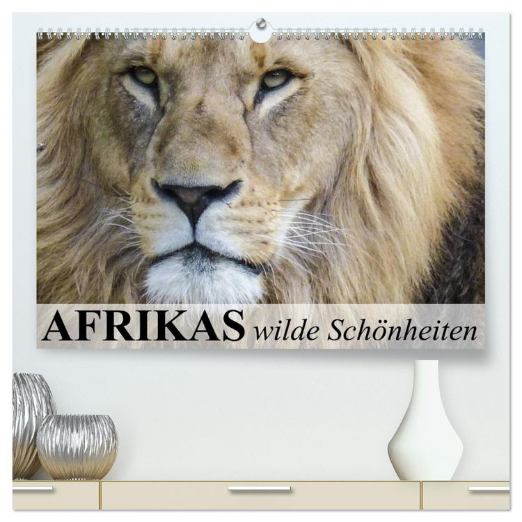 Produktbild: Afrikas wilde Sch&ouml;nheiten (hochwertiger Premium Wandkalender 2026 DIN A2 quer), Kunstdruck in Hochglanz
