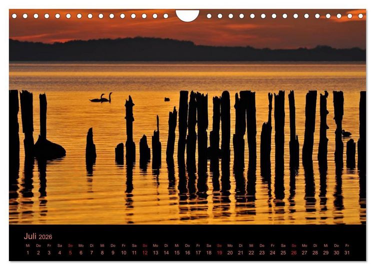Produktbild: Sonnenuntergang (Wandkalender 2026 DIN A4 quer), CALVENDO Monatskalender