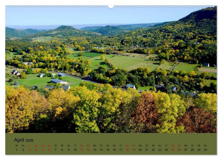 Produktbild: Naturparadies Auvergne (Wandkalender 2026 DIN A2 quer), CALVENDO Monatskalender