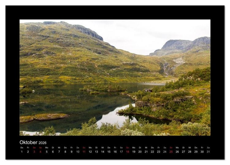 Produktbild: Traumhaftes Skandinavien (Tischkalender 2026 DIN A5 quer), CALVENDO Monatskalender
