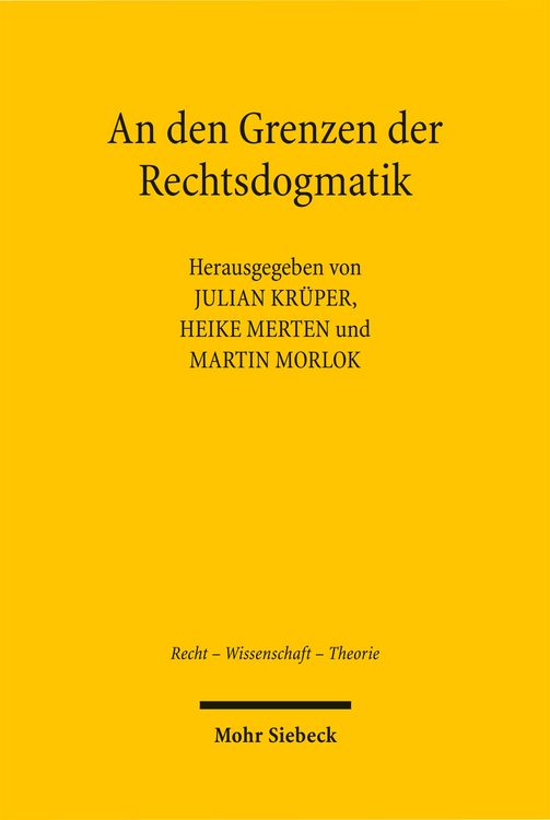 Produktbild: An den Grenzen der Rechtsdogmatik