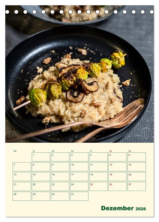 Produktbild: Vegetarische Vier Jahreszeiten (Tischkalender 2026 DIN A5 hoch), CALVENDO Monatskalender