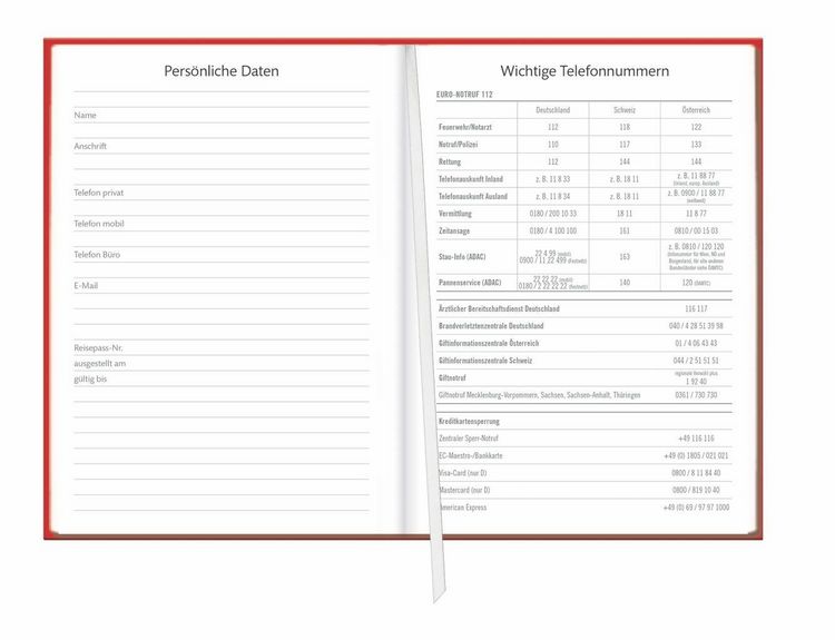 Produktbild: Kalenderbuch A6 koralle 2027