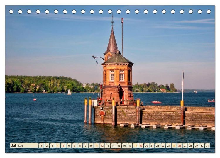 Produktbild: Bodensee - "Die D&ouml;rfer sind wie ein Garten ..." (Rainer Maria Rilke) (Tischkalender 2026 DIN A5 quer), CALVENDO Monatskalender
