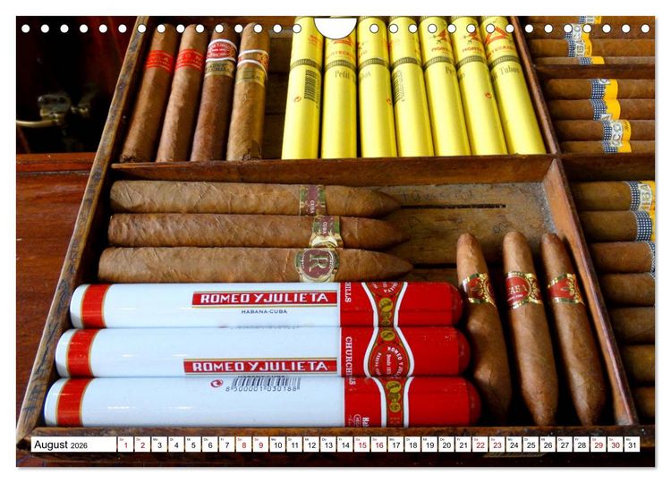 Produktbild: Echte Havannas - Zigarren "Made in Cuba" (Wandkalender 2026 DIN A4 quer), CALVENDO Monatskalender