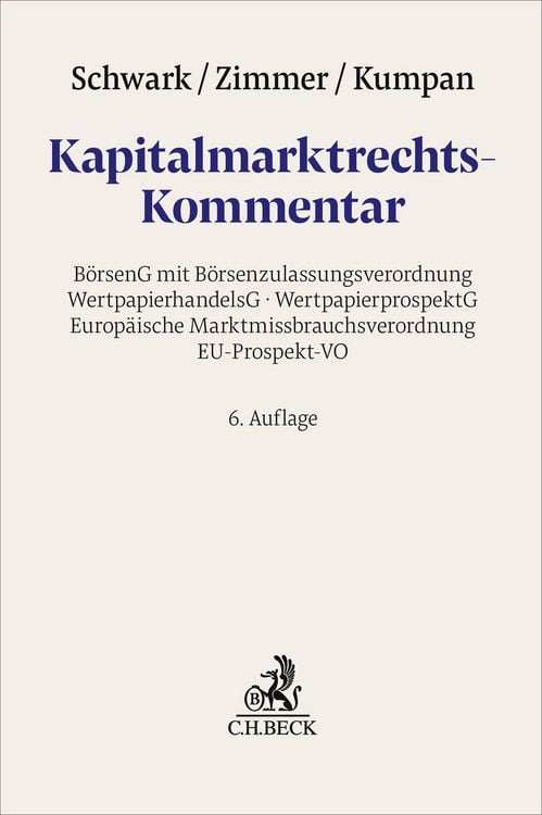 Produktbild: Kapitalmarktrechts-Kommentar