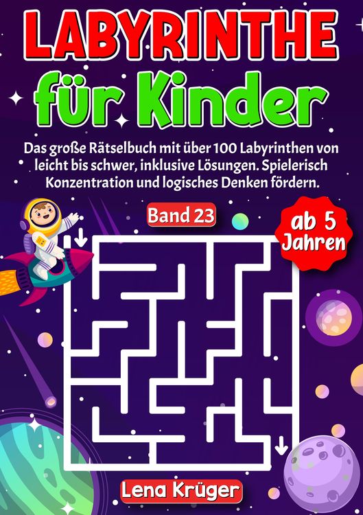 Produktbild: Labyrinthe f&uuml;r Kinder ab 5 Jahren - Band 23