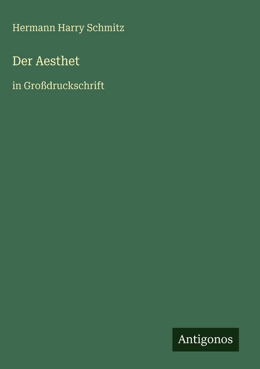 Produktbild: Der Aesthet