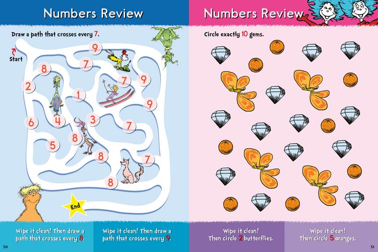 Produktbild: Dr. Seuss Wipe-Clean Workbook: Letters and Numbers