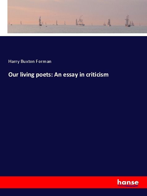 Produktbild: Our living poets: An essay in criticism