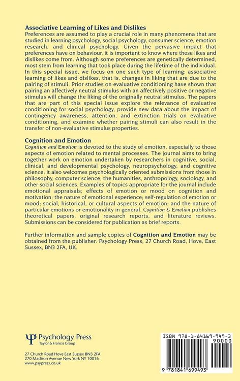 Produktbild: Associative Learning of Likes and Dislikes