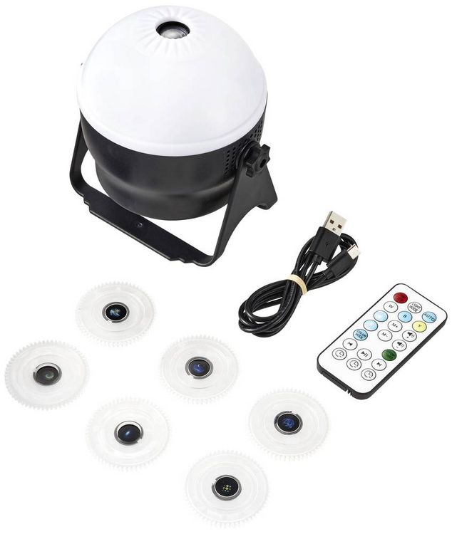 Produktbild: WS-MS5W02D LED-Tischprojektor Galaxy LED RGB Schwarz