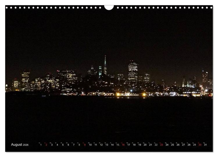 Produktbild: San Francisco Westk&uuml;ste USA (Wandkalender 2026 DIN A3 quer), CALVENDO Monatskalender