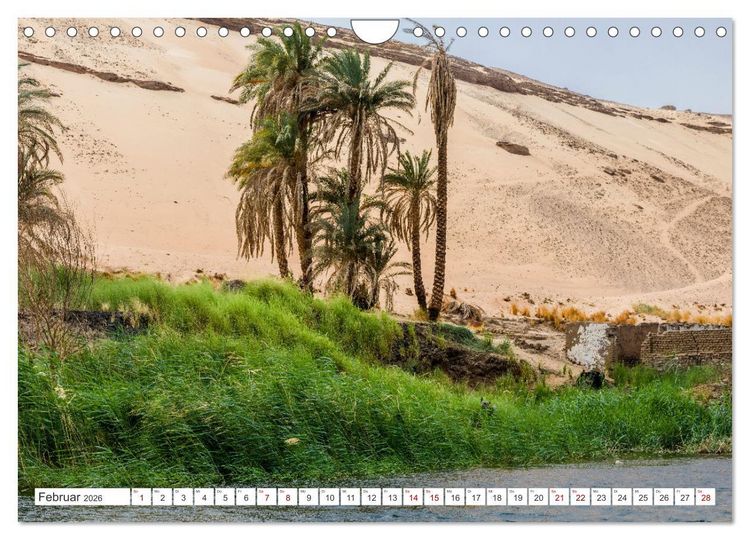Produktbild: &Auml;gypten Landschaften am Nil (Wandkalender 2026 DIN A4 quer), CALVENDO Monatskalender