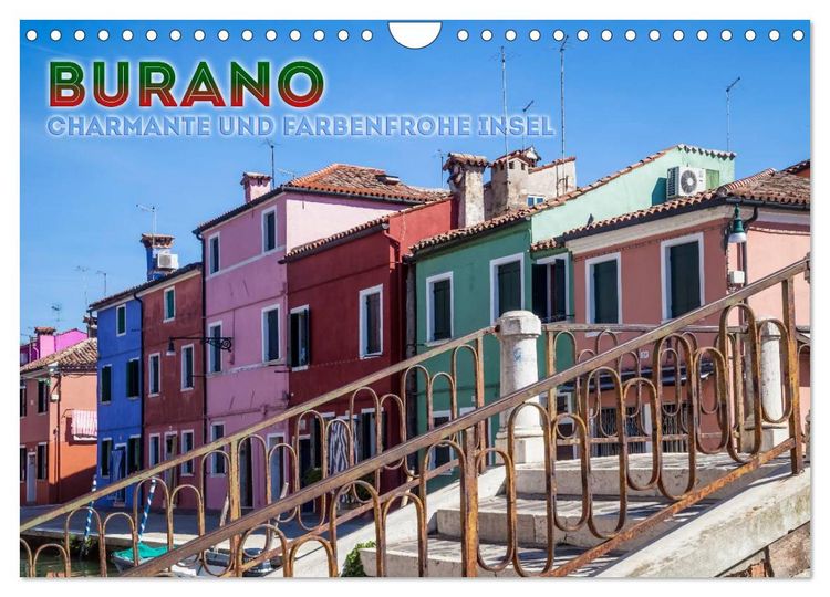 Produktbild: BURANO Charmante und farbenfrohe Insel (Wandkalender 2026 DIN A4 quer), CALVENDO Monatskalender