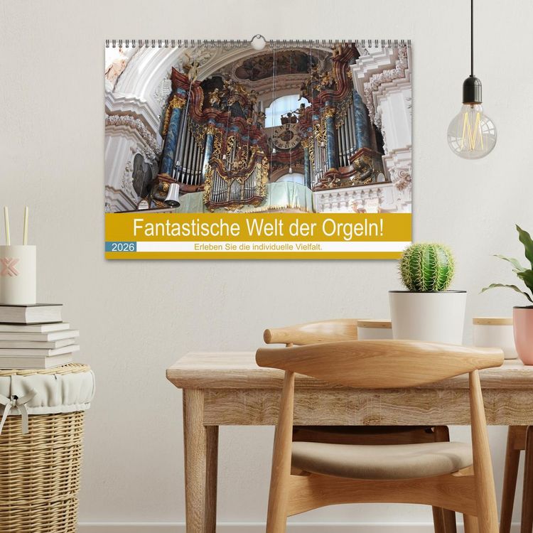 Produktbild: Fantastische Welt der Orgeln (Wandkalender 2026 DIN A3 quer), CALVENDO Monatskalender