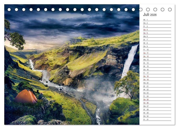 Produktbild: Kurze Auszeit (Tischkalender 2026 DIN A5 quer), CALVENDO Monatskalender