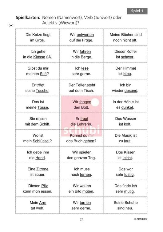 Produktbild: Grammatikspiele