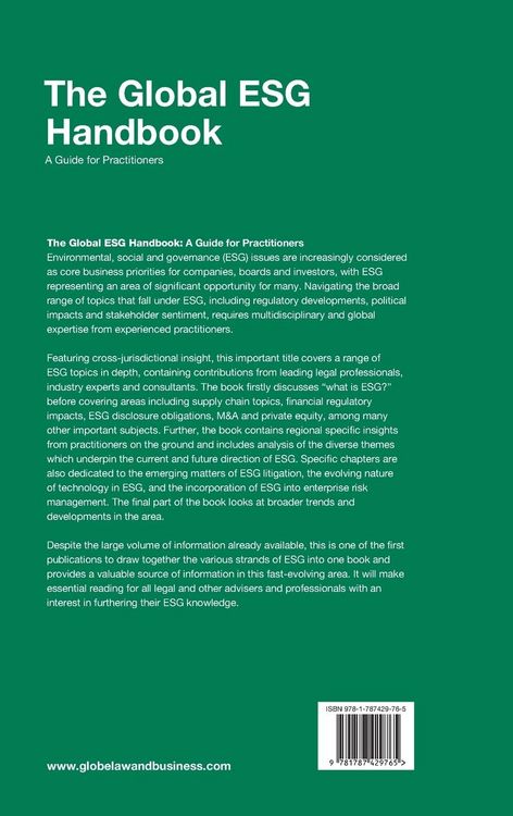 Produktbild: The Global ESG Handbook