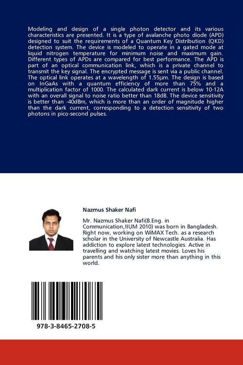 Produktbild: Design of an Avalance Photo Diode: A single photon detector for QKD