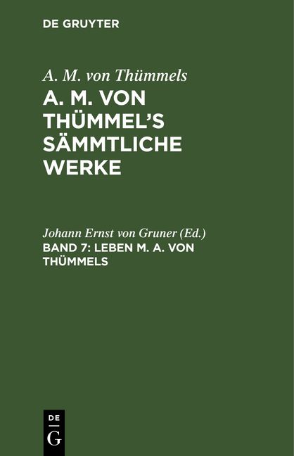 Produktbild: Leben M. A. von Th&uuml;mmels