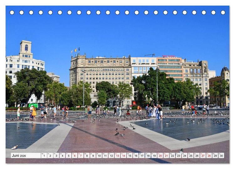 Produktbild: BARCELONA, Traumziel am Mittelmeer (Tischkalender 2026 DIN A5 quer), CALVENDO Monatskalender