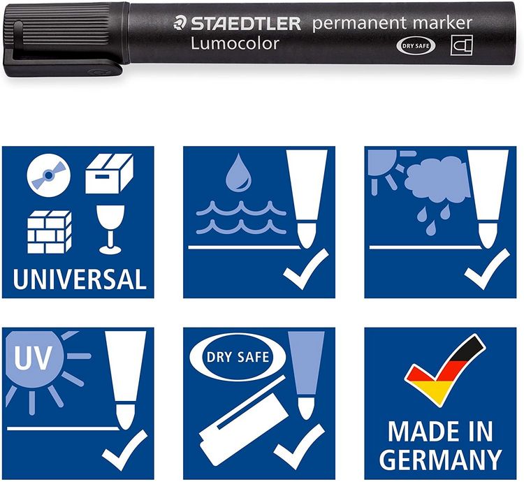 Produktbild: STAEDTLER Permanent Marker Lumocolor 8er Set