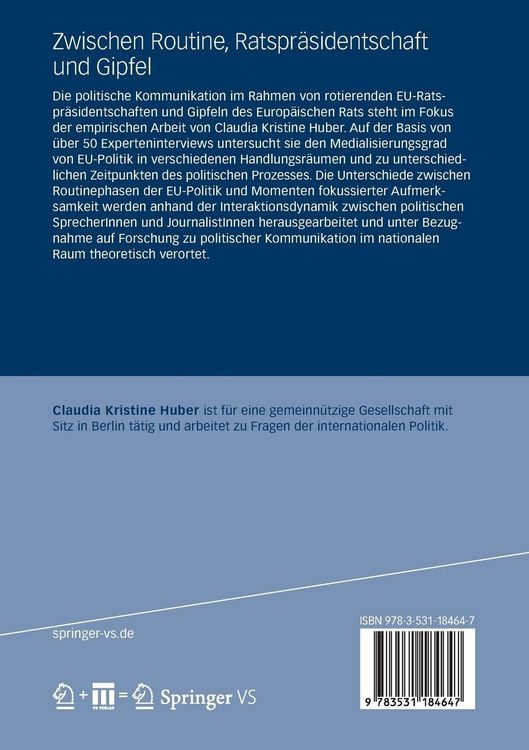 Produktbild: Zwischen Routine, Ratspr&auml;sidentschaft und Gipfel