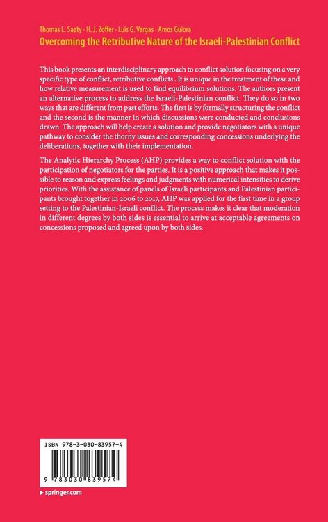 Produktbild: Overcoming the Retributive Nature of the Israeli-Palestinian Conflict