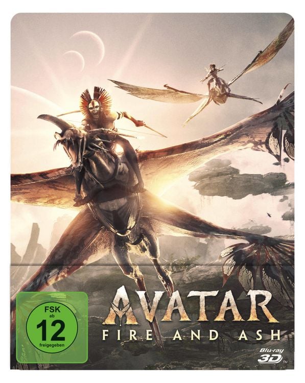 Produktbild: Avatar - Fire and Ash - Steelbook - Limited Edition (+ Blu-ray) (+ Bonus-Blu-ray) [2 BRs]