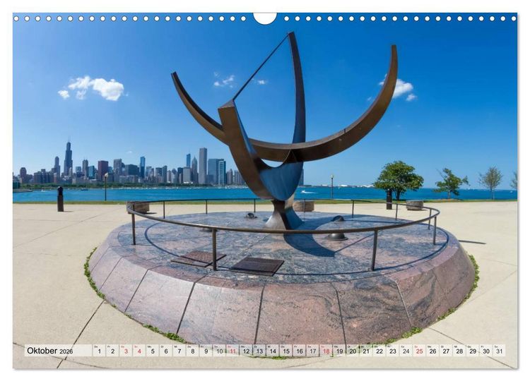 Produktbild: CHICAGO Stadtzentrum (Wandkalender 2026 DIN A3 quer), CALVENDO Monatskalender