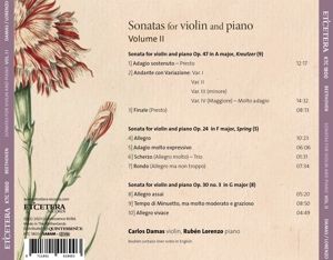 Produktbild: Sonatas for Violin and Piano Vol. 2