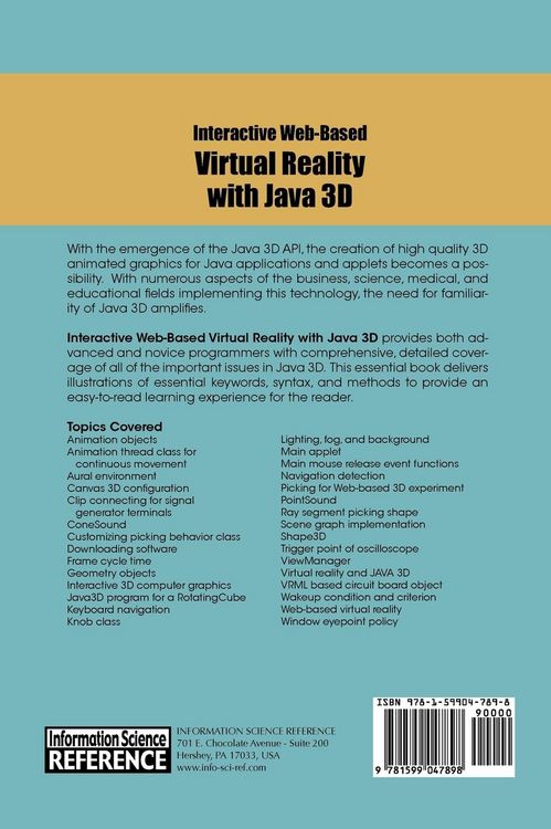 Produktbild: Interactive Web-Based Virtual Reality with Java 3D