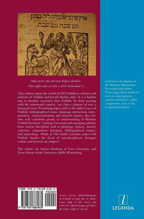 Produktbild: Worlds of Old Yiddish Literature