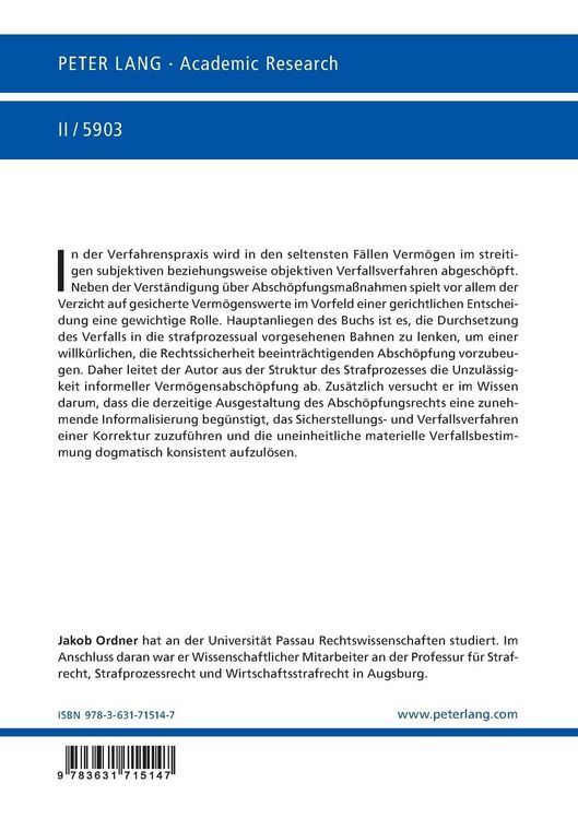 Produktbild: Wider die Informalisierung des Verfalls