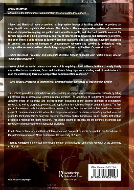 Produktbild: The Handbook of Comparative Communication Research