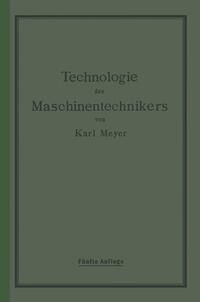 Produktbild: Die Technologie des Maschinentechnikers