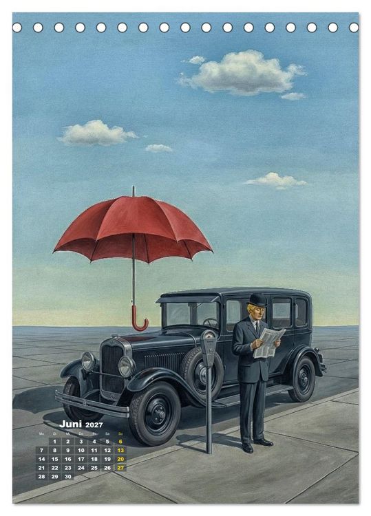 Produktbild: Dali und Magritte: zwei surreale Wirklichkeiten (Tischkalender 2027 DIN A5 hoch), CALVENDO Monatskalender