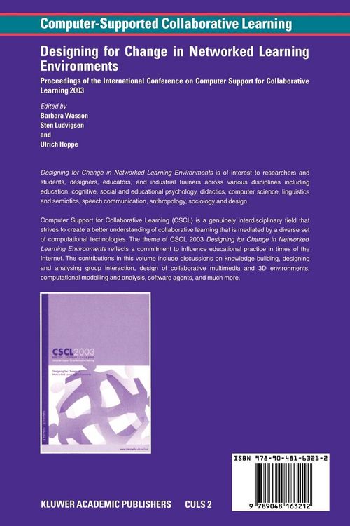Produktbild: Designing for Change in Networked Learning Environments