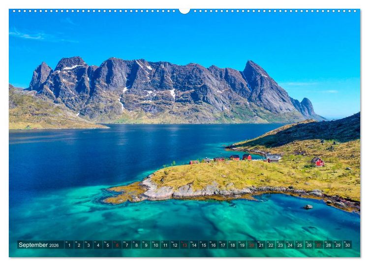 Produktbild: Die Farben Skandinaviens (Wandkalender 2026 DIN A2 quer), CALVENDO Monatskalender