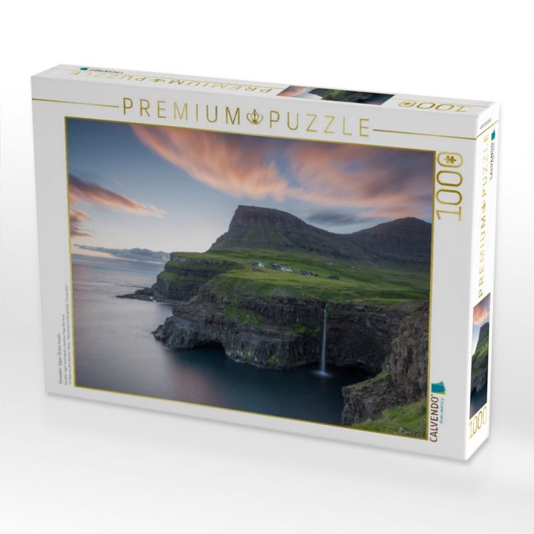 Produktbild: CALVENDO Puzzle G&aacute;sadalur, V&aacute;gar, F&auml;r&ouml;er-Inseln | 1000 Teile Lege-Gr&ouml;&szlig;e 64x48cm Foto-Puzzle f&uuml;r gl&uuml;ckliche Stunden