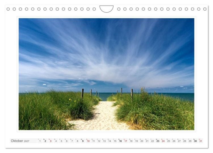 Produktbild: J&uuml;tland. Die Westk&uuml;ste zwischen Ringk&oslash;bing und Ribe (Wandkalender 2027 DIN A4 quer), CALVENDO Monatskalender