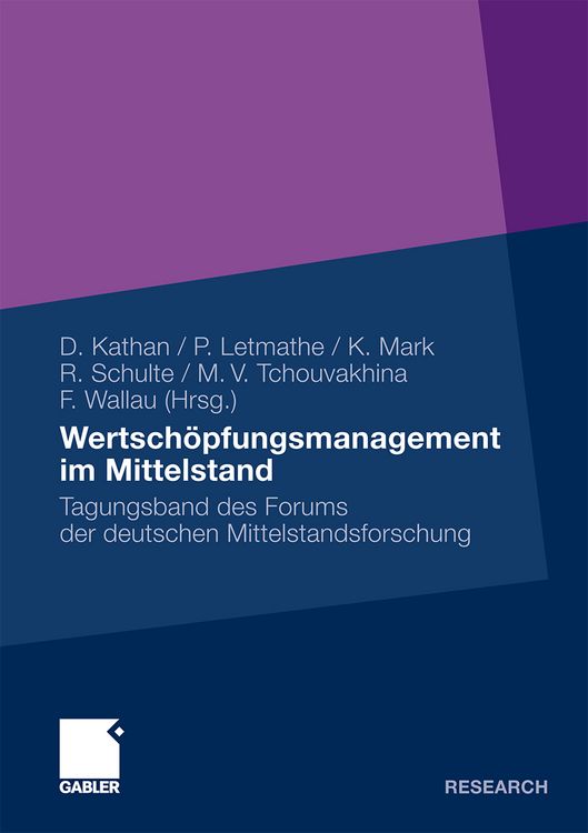 Produktbild: Wertsch&ouml;pfungsmanagement im Mittelstand