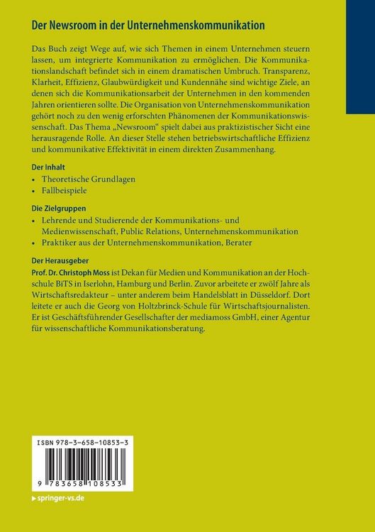 Produktbild: Der Newsroom in der Unternehmenskommunikation